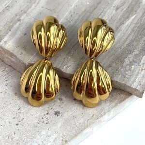 NEW~ Anthropologie Casa Clara "Nora" Clam Shell Dangle Earrings